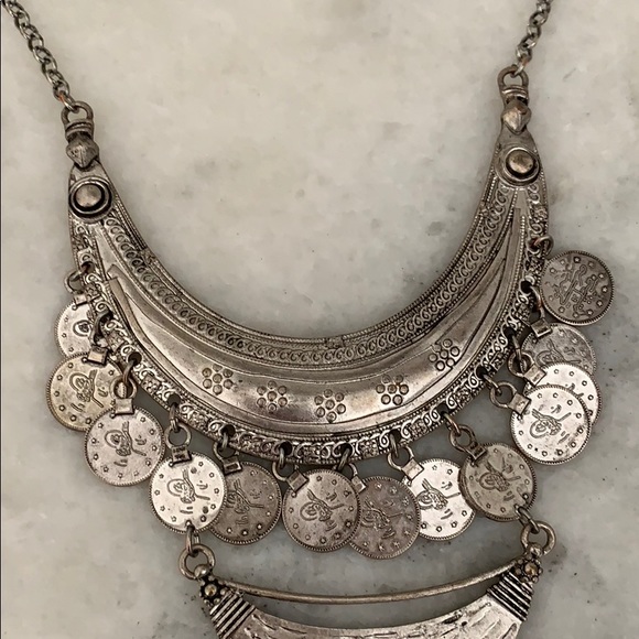 Ancient Coin Statement Necklace - Picture 3 of 3